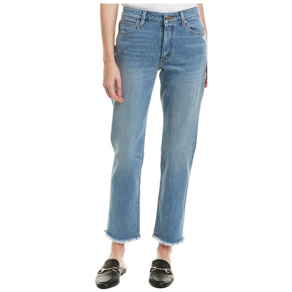 Joe's Jeans Kass Mid-Rise Straight Ankle Jean Raw Hem in Danae Wash (Light Wash) - Picture 1 of 9